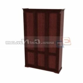 Furniture Wooden Wardrobe Lockers 3d model