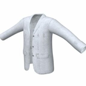 男性用ウールブレザー衣類3Dモデル