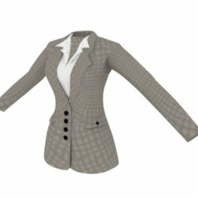 Kadın İş Ceketi Giyim 3d model