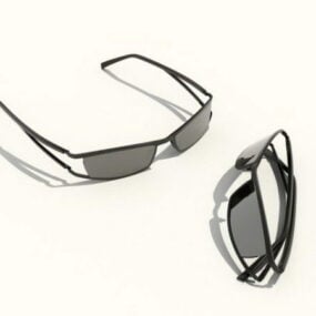 Fashion Wrap Around Sunglasses 3d model