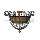 Wrought Iron Ceiling Lamp Design