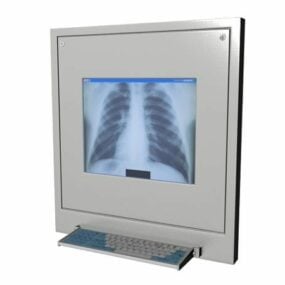 Modelo 3d de máquina de filme de raios X para hospital