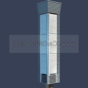 Diseño de lámpara de jardín modelo 3d