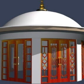 蒙古包小屋棚建筑3d模型