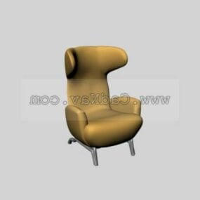 3д модель кресла Zanotta Furniture, тканевого дивана