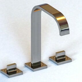 Zucchetti Minimalist Kitchen Faucet 3d model