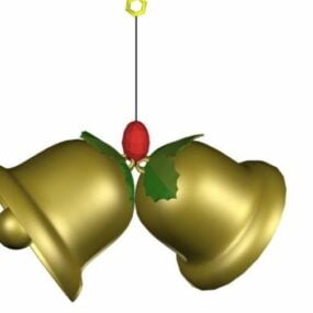 3д модель декоративных рождественских колокольчиков