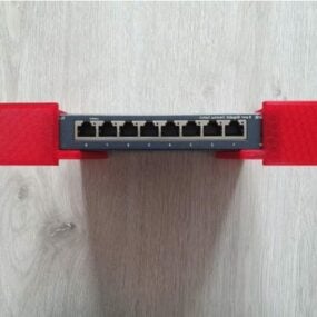 Printable Rack Mount Ethernet Switch 3d model