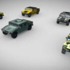 Hummer H1 Cars Low Poly