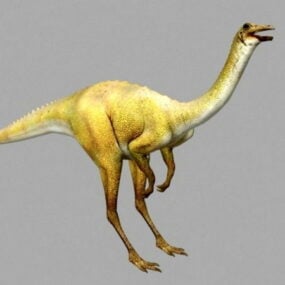 Tierisches Gallimimus-Dinosaurier-3D-Modell