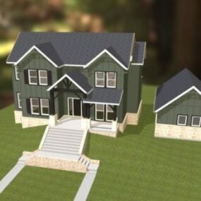 Western Villa House 3D-Modell