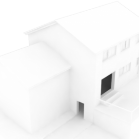 Basic Mesh House 3d model