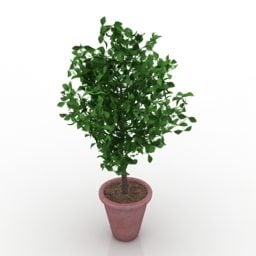Modelo 3d de vaso de planta de jardim