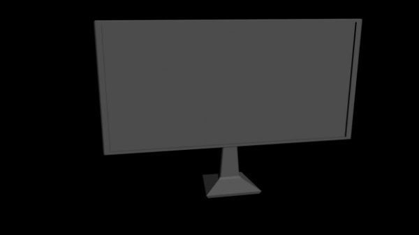 Simple Monitor Low Poly