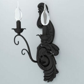 Old Wall Lamp Decoration 3d model