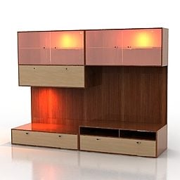Living Room Sideboard Cabinet 3d model