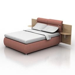 Home Double Bed 3d model