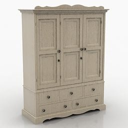 3д модель домашнего деревянного шкафа Дизайн