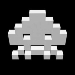Character Space Invader 3d model