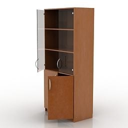 Office Wood Locker 3d model