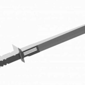 Straight Sword Weapon 3d model