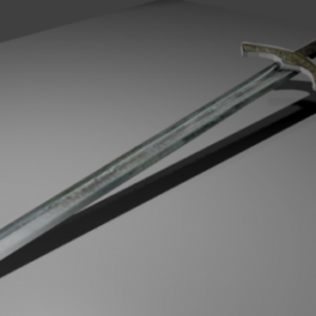 Model 3d Pedang Abad Pertengahan