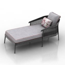 Balkong Lounge Chair 3d modell