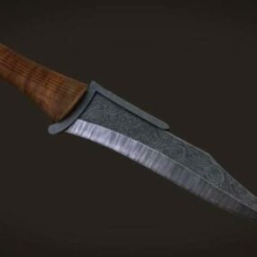 3д модель боевого ножа