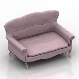 Mẫu thiết kế ghế sofa nội thất trang nhã 3d