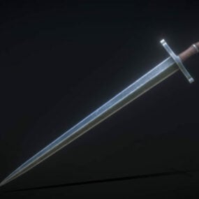 3д модель боевого длинного меча