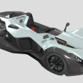 Bac Monoレーシングカーデザイン3Dモデル
