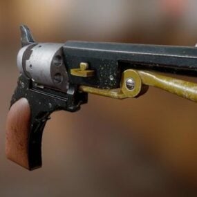 Senjata Senjata Colt Paterson model 3d