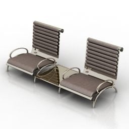 Home Low Armchair Design 3d model