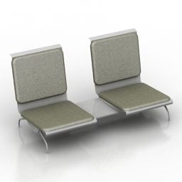 Low Armchair Furniture 3d model