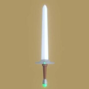 Gaming Lowpoly Sword Design 3d-modell