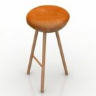 Projekt krzesła z drewna