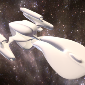 Filmkonzept Science-Fiction-Raumschiff 3D-Modell
