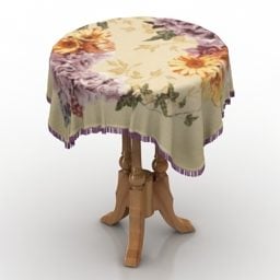 Antique Table With Cover 3d model