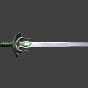 Gaming Attack Sword Weapon 3d model