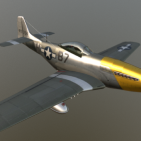 P-51 Mustang Aircraft 3d model