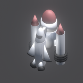 Sci-fi Gaming ruimtevaartuig 3D-model