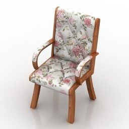 Home Armchair Old Style 3d model