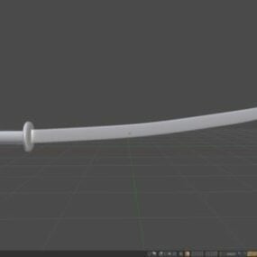 Katana Japon Épée Arme modèle 3D