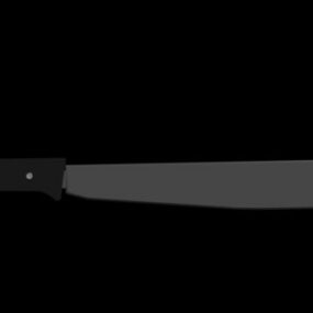 Modelo 3d de arma de facão antigo