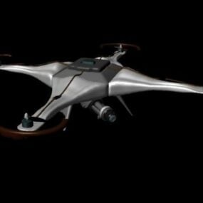 Quad Drone Plane 3d model