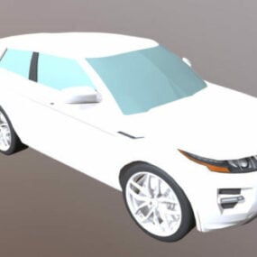 Valkoinen Range Rover Evoque Car 3D-malli