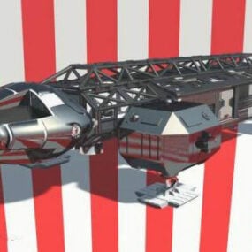 Uzay Gemisi Oyun Tasarımı 3D modeli