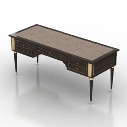 Rectangle Working Table 3d model