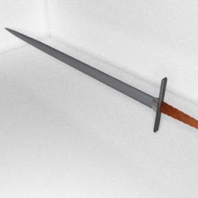 דגם תלת מימד של נשק חרב אסייתית