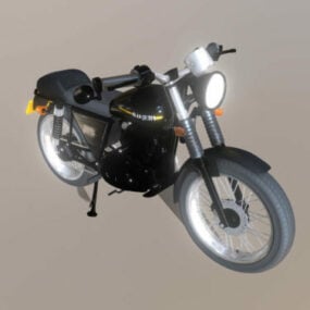 Schädel-Front-Motorrad-Fahrzeug-3D-Modell